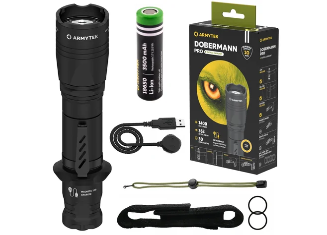 Ліхтар Armytek Dobermann Pro Magnet USB 1400 lm Фото 3